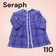 Seraph レース　チェック　ワンピース　水玉　刺繍　春ワンピ