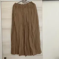 Discoat ロングスカート　ベージュ　フリーサイズ
