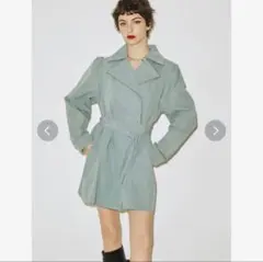 jouetie トレンチコート ミニトレンチコート 春服 ワンピース ブルー