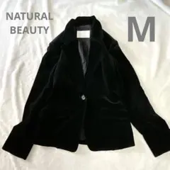 【NATURAL BEAUTY】ナチュラルビューティ◆ ベルベット/M/黒