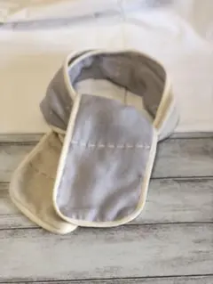 ふんわりガーゼのタオルマフラー　ハンドメイド　ブルー　六重織ガーゼ fuwara