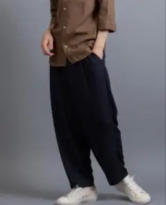 En serio TOKYO イージーパンツ　L ネイビー系