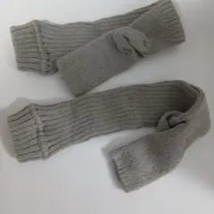 新品未使用　グレー ニット レッグウォーマー