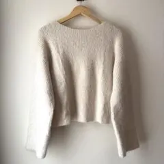 アイボリーニット　OPAQUE.CLIP