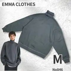 EMMA CLOTHES エマクローズ タートル ニット M メンズ グレー