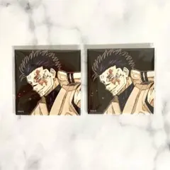 呪術廻戦展 BIGスクエア缶バッジ 両面宿儺 2点