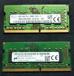 SK hynix DDR4 2666 メモリ 8GB×2枚（計16GB) ノート - メルカリ
