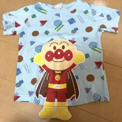 値下げ【美品】アンパンマン Tシャツ 90cm 水色 ベビラボ