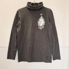 新品 ユニクロ トミグラスコラボT 長袖 D タートルネック M ダークグレー
