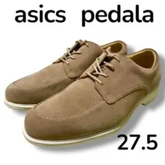 未使用品アシックス　ペダラ　スエード　レースアップシューズ　ベージュ27.5cm