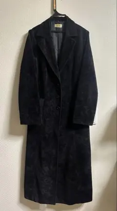 super long coat BLACK