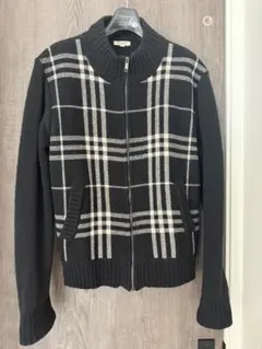 BURBERRY チェック柄セーター/カーディガン/S/バーバリー