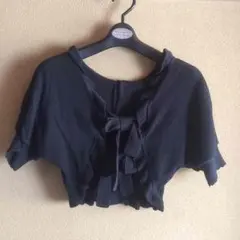 JaneMarple ドルマンリボンニットボレロ