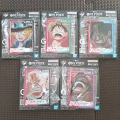 一番くじ ワンピースカードゲーム G賞 カードデザインアクリルスタンド 5個