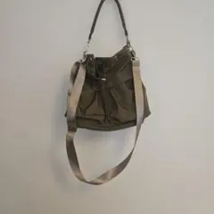 GLOBAL WORK　2way バッグ　オリーブグリーン