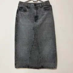 UNIQLO JEANS デニムロングスカート ブラック