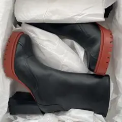 レザーブーツ 23cm〜23.5cm黒