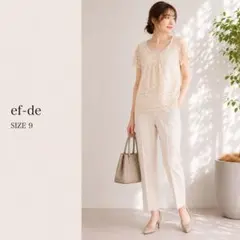 ★ ef-de エフデ 半袖カットソー ブラウス M レディース レースのサムネイル