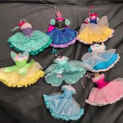 ディズニープリンセス ドレス型キーホルダー 8個 まとめ売り