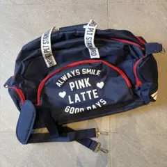 Pink Latte ピンクラテ　ボストンバッグ　（修学旅行•スキー合宿など）