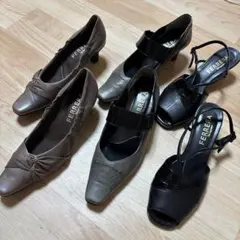 FERREIRA ハイヒールパンプス 3足セット23.5~24㎝