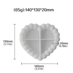 DIY ハンドメイド ハートトレイ シリコンモールド