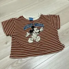 Disney ミッキーマウス ストライプTシャツ