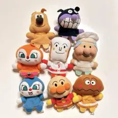 アンパンマン　指人形　マスコット　キーホルダー