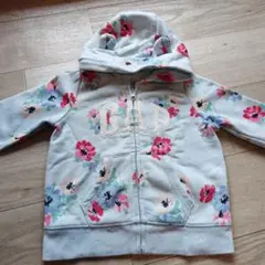 GAP 花柄フード付きパーカー 18-24ヶ月