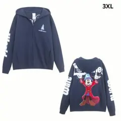 ディズニーWDW 映画『ファンタジア』ソーサラー ミッキー 刺繍 パーカー