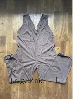 La-gemme サロペット ワッフル素材 Lサイズ