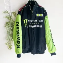 Kawasaki×RS タイチ　レーシングバイクジャケット　刺繍ロゴ RS TAICHI kawasaki コラボジャケット サイズLL 美品 RSタイチ