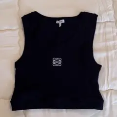 Y*K様 LOEWE ロエベ タンクトップ ブラック LOEWE☆アナグラムタンクトップコットンブラック (LOEWE/Tシャツ
