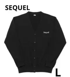 SEQUEL ブラック Vネック カーディガン　XL fragment SEQUEL /ブラック /Vネックカーディガン ◇オンラインストア限定