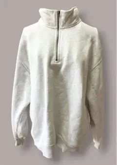 GU ヘビーウェイトスウェットハーフジッププルオーバー