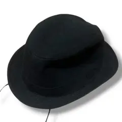 や*げ様 ZARA 黒 フェルトハット　使用回数1回　ブラック