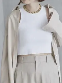 ドゥーズィエムクラス　ALFRED Cropped Tank