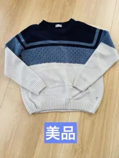 美品　マクベス　ブロックカラー ニットセーター 長袖のサムネイル