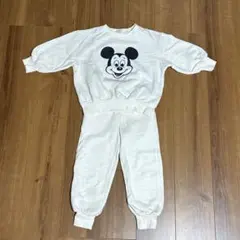 週末限定お値下げしました！ミッキーマウス　裏起毛　セットアップ　110