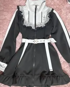 ♡DearMyLove 十字架刺繍フリルシスタージャージワンピース♡