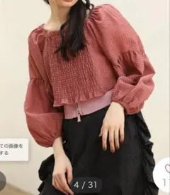 2024ss⭐︎エスカー❤︎ギンガムチェックプルオーバー⭐︎超美品！