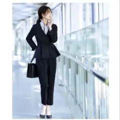 タック＆ペプラムジャケットセットアップスーツ「CSU972」