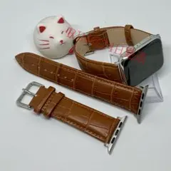 Apple Watch レザーバンド アップルウォッチ 本革ベルト　46ミリ