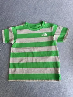 THE NORTH FACE ストライプTシャツ グリーン＆グレー