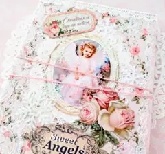✨️Sweet Angels✨Xmas天使の紙素材ファイル✨ピンクch