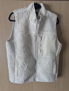 OLD UNIQLO BULKY フリース ベスト XL ナチュラル