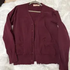 セーターカーディガンワインレッド JK制服