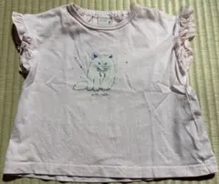 プティマイン　猫柄　Tシャツ　夏物　90cm