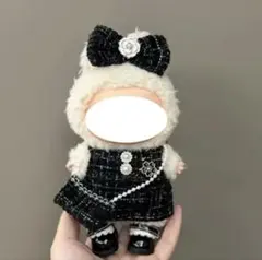 ラブブ　LABUBU　着せ替え　3点セット　フォーマルセット　ブラック