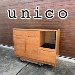 unico ウニコ マノア MANOA キッチンボード w120 食器棚 - メルカリ